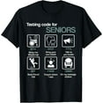 thumbnail image 1 of Funny Senior's Texting Code Icon T Shirt Gift, 1 of 4