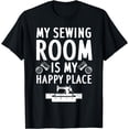 thumbnail image 1 of Funny Sewing Art For Men Women Quilting Sewing Machine Lover T-Shirt, 1 of 4