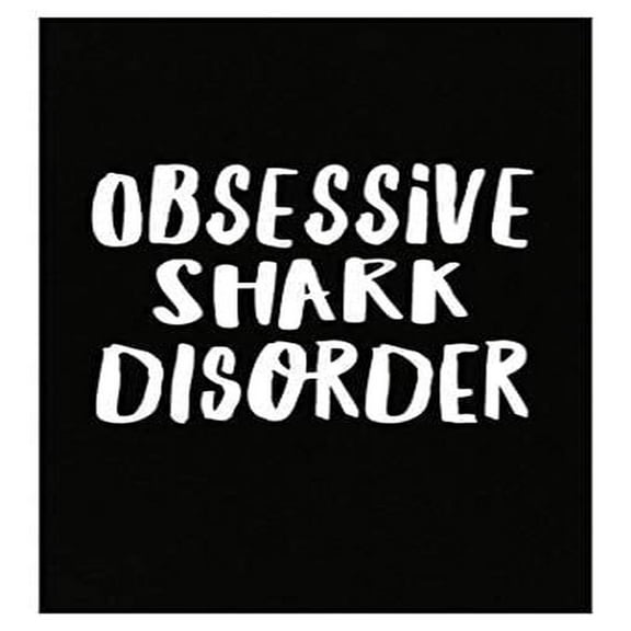 Funny Shark Disorder Poster - Great White & Hammerhead Ocean Animal Art