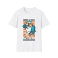 thumbnail image 1 of Funny Shark Music Lovers Parody Novlety Men T-shirt, 1 of 7