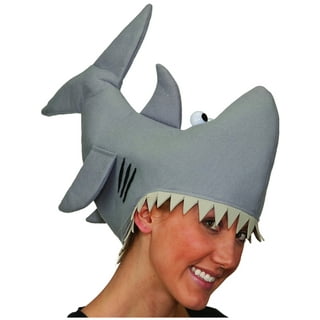 Homemaxs 1pc Outdoor Hat Sun-proof Cartoon Sun Blocking Hat for Children (Blue Shark, 54cm / 21.25inches Head circumferenceSuitable for, Kids Unisex