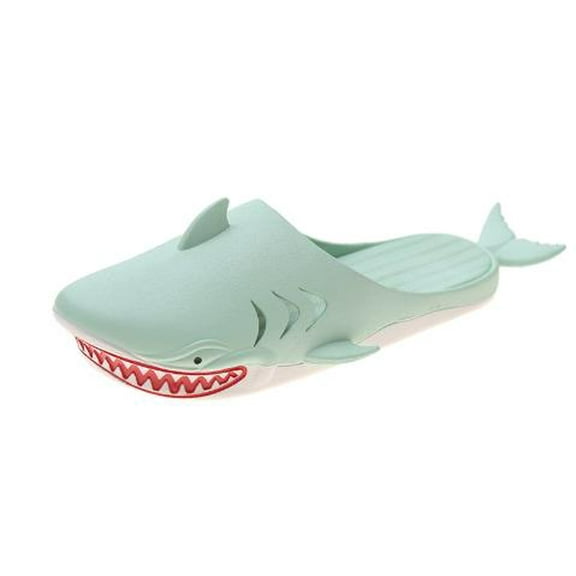 Funny Shark Slippers for Women, Men & Kids, Cartoon Closed-Toe Half Slides, Cute Couple and Family Matching Beach Sandals, Perfect Summer & Christmas Gift for Loved Ones