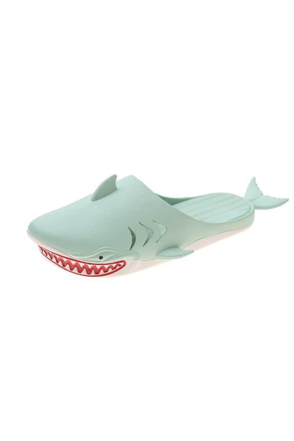 Funny Shark Slippers for Women, Men & Kids, Cartoon Closed-Toe Half Slides, Cute Couple and Family Matching Beach Sandals, Perfect Summer & Christmas Gift for Loved Ones