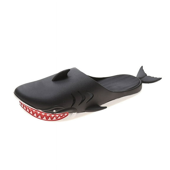 Funny Shark Slippers for Women, Men & Kids, Cartoon Closed-Toe Half Slides, Cute Couple and Family Matching Beach Sandals, Perfect Summer & Christmas Gift for Loved Ones