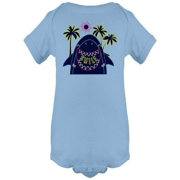 Funny Shark Smiling Bodysuit Infant -Image by Shutterstock, Newborn