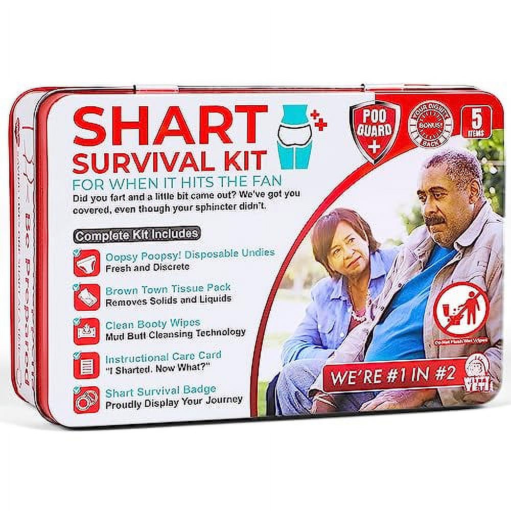 Funny Shart Survival Kit by Witty Yeti. Ultimate Poop Prank Gag Gift