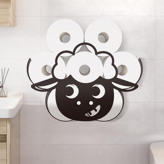 Funny Sheep Metal Toilet Paper Holder Animal Sheep Decorative Toilet Paper Storage for diy making