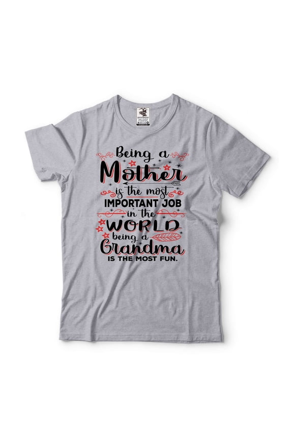 Funny Shirt Being A Grandma T-Shirt Grandma Funny Shirt Grandma Birthday Gift Tee Grandma Shirts (Large Grey)