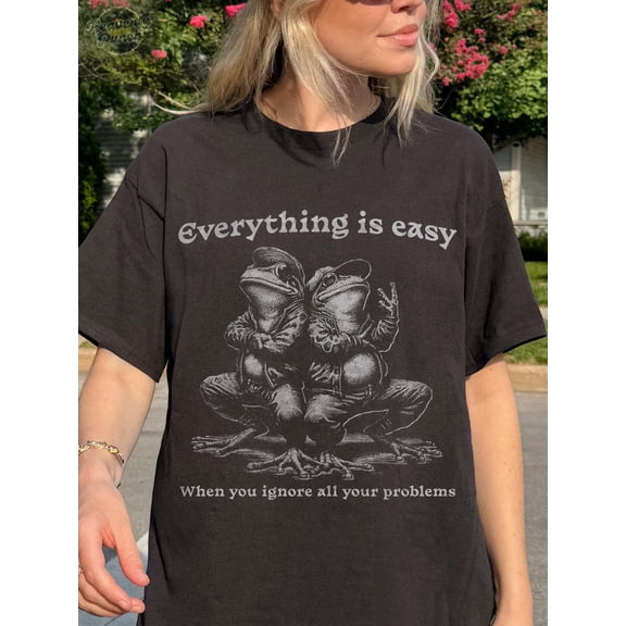 Funny Shirt, Frog T-Shirt, 90s Y2K Retro Graphic Tee, Funny Toad Shirt, Trendy Shirt, Meme