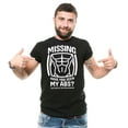 thumbnail image 1 of Funny Shirt Missing Abs Shirt Gym Joke Shirt Gym Gifts Fitness Workout Shirt Bodybuilding Gift Tee, 1 of 6