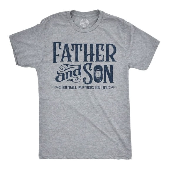 Funny Shirts Father And Son Football Partners For Life Fathers