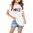 thumbnail image 1 of Funny Shirts for Teens Blue Shirt Kids Short Sleeve Toddler Girl Shirts Clearance Teen Girl Clothes Girl 3/4 Sleeve Shirt, 1 of 4