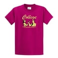 thumbnail image 1 of Funny Short Sleeve T-shirt College Leaders of Tomorrow Drunks of Today-Fuschia-Small, 1 of 4