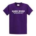 thumbnail image 1 of Funny Short Sleeve T-shirt Hard Work Has Never Killed. Why Take That Chance-Purple-XXL, 1 of 4