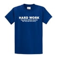 thumbnail image 1 of Funny Short Sleeve T-shirt Hard Work Has Never Killed. Why Take That Chance-Royal-XL, 1 of 4