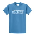 thumbnail image 1 of Funny Short Sleeve T-shirt I'm Not an Alcoholic I'm A Drunk-Carolina-Small, 1 of 4