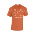 thumbnail image 1 of Funny Short Sleeve T-shirt I've Got Your Back Stick Figures Humorous Sarcastic Phrases Novelty Short Sleeve T-shirt-Antiqueorange-Medium, 1 of 6