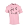 thumbnail image 1 of Funny Short Sleeve T-shirt I've Got Your Back Stick Figures Humorous Sarcastic Phrases Novelty Short Sleeve T-shirt-Lightpink-XL, 1 of 6