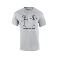 thumbnail image 1 of Funny Short Sleeve T-shirt I've Got Your Back Stick Figures Humorous Sarcastic Phrases Novelty Short Sleeve T-shirt-Sportsgray-Large, 1 of 6