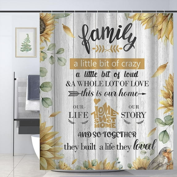Funny Shower Curtain for Bathroom Accessories Inspirational Funny Quotes Cool Shower Curtain Set 72x72in