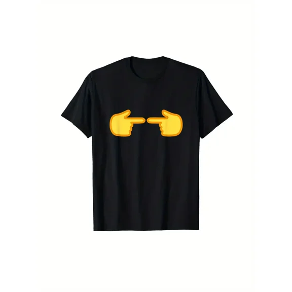 Funny Shy Hands, Two Fingers Touching T-Shirt