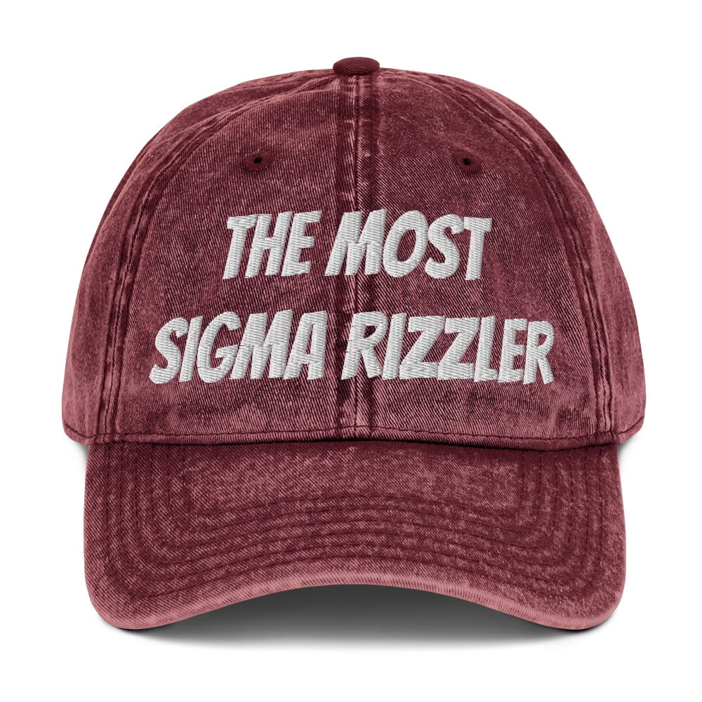 Funny Sigma Entrepreneur Embroidered Vintage Cap, The Most Sigma ...