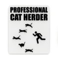 thumbnail image 1 of Clever Contraption Funny Sign | Professional Cat Herder – Black and White, 1 of 1