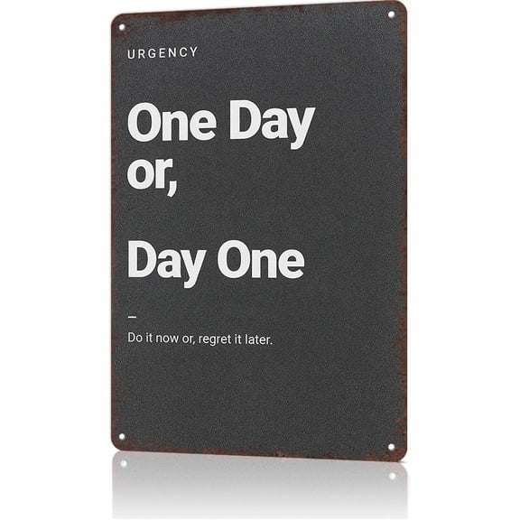 Funny Signs Poster Urgency Metal Wall Art for Office Dorm Room Bar Garage Decor 8X12inch