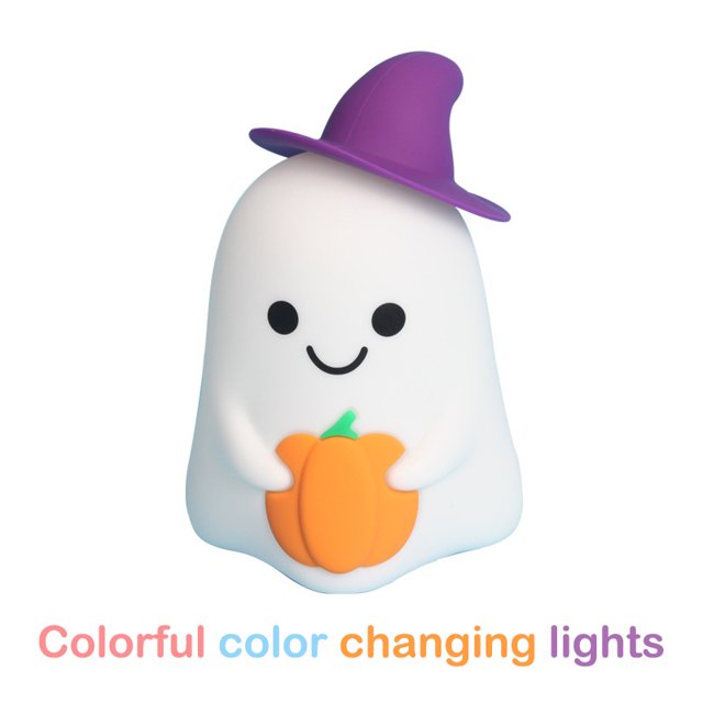 Funny Silicone Ghost Night Light Dimmable Rechargeable Touch Lamp For