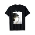 thumbnail image 1 of Funny Silly Cat Meme "I Forget" Cringe Brainrot Graphic T-Shirt Round Neck Short Sleeve Tee for Casual Wear Women Clothing Y2K, 1 of 7