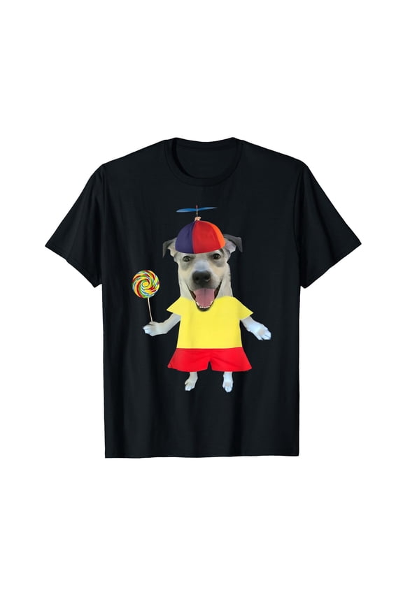 Funny Silly Dog with Lollipop Meme for Men Women Kids T-Shirt