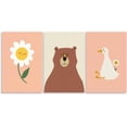 thumbnail image 1 of Funny Silly Goose Wall Art Geese Family Hand-Painted Beige Goslings Poster Cute Duck Animal Painting Wall Decor Farmhouse Cottage Core Canvas Print For Girl Bedroom Nursery (Framed canvas), 1 of 6