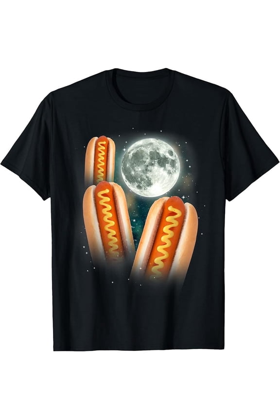 Funny Singing Hotdog Trio Shirt, Absurd Meme Graphic, Foodie Humor Design