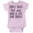 thumbnail image 1 of Funny Single Aunts Cute Niece Nephew Romper Boys or Girls Infant Baby Brisco Brands 12M, 1 of 6