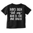 thumbnail image 1 of Funny Single Aunts Cute Niece Nephew Toddler Boy Girl T Shirt Infant Toddler Brisco Brands 6M, 1 of 6