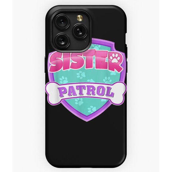 Funny Sister Patrol Dog Mom Retro G215 Phone Case for iPhone17 16 15 14 13 12 11 Pro Max