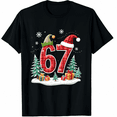 thumbnail image 1 of Funny Six Seven 6 7 Meme 67 Christmas Red Plaid Xmas Pajamas T-Shirt (Men's, Women's), 1 of 4