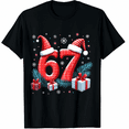 thumbnail image 1 of Funny Six Seven 6 7 Meme 67 Christmas Red Plaid Xmas Pajamas T-Shirt (Men's, Women's), 1 of 4