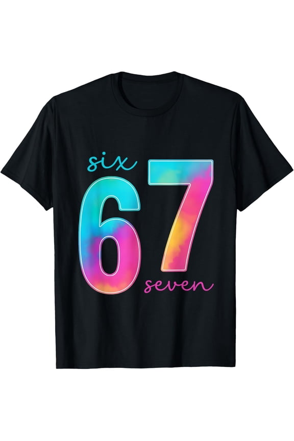 Funny Six Seven 6 7 Meme Gen Alpha Slang 67 Kids T-Shirt- American fashion hot selling casual retro high quality 100% cotton T-shirt 1 piece