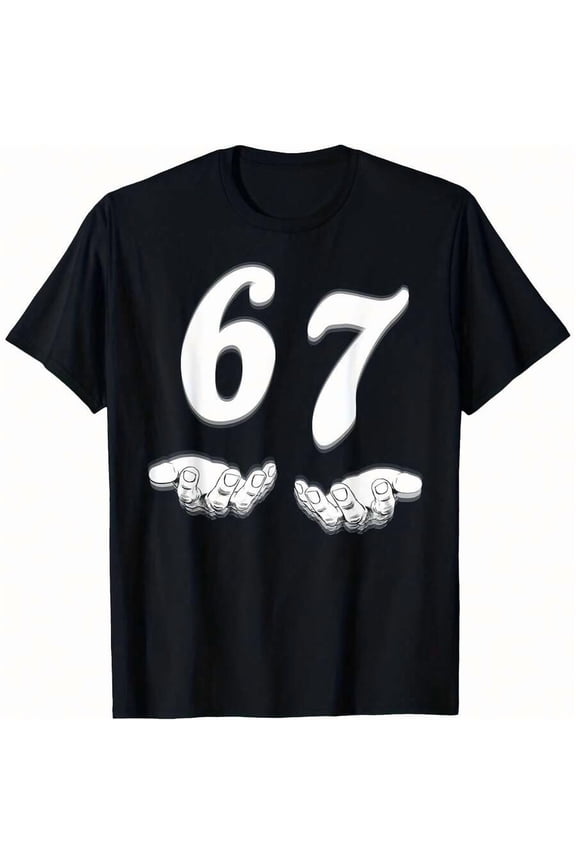 Funny Six Seven 6 7 Meme Gen Alpha Slang T-Shirt