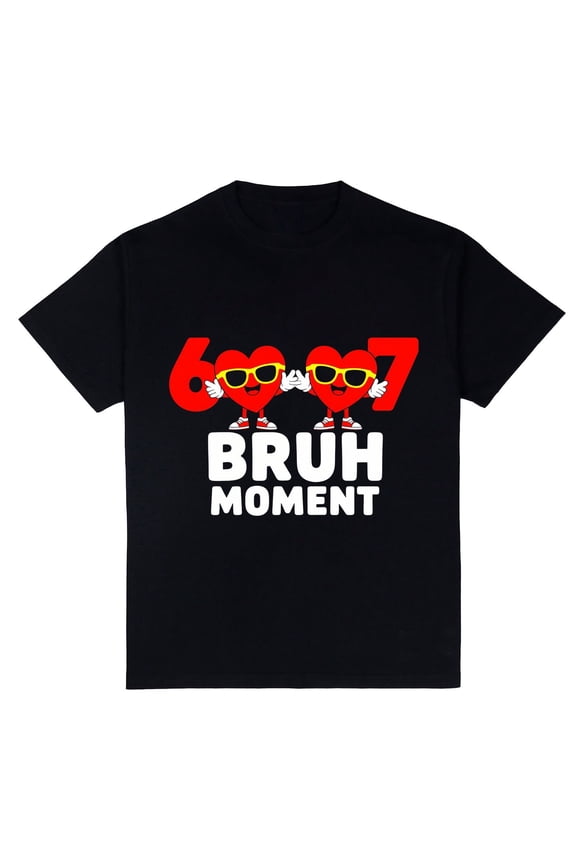 Funny Six Seven 67 Meme Bruh Valentine Boys Kids T-Shirt