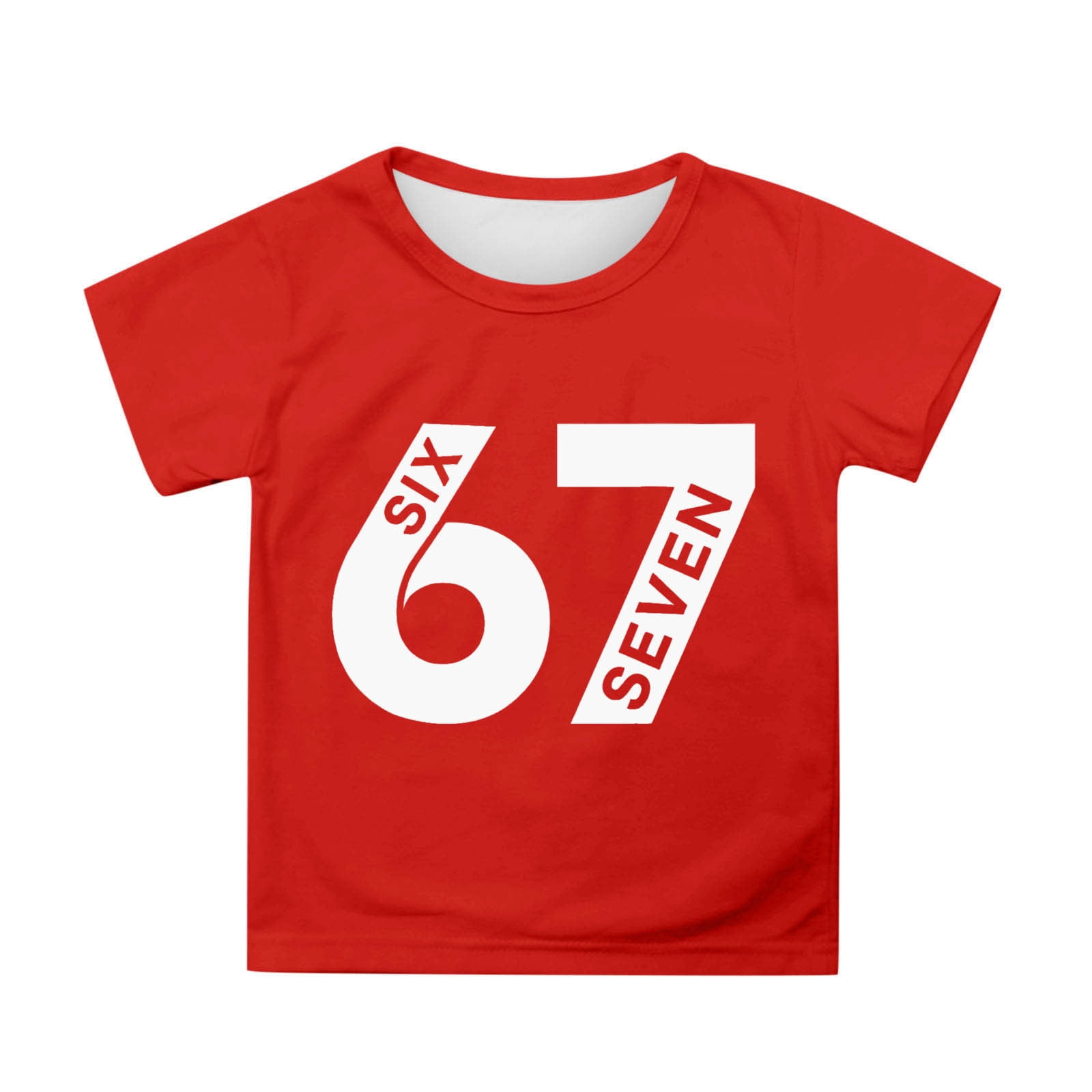 Personalized Birthday T-shirt, Personalised I Was 6 Now I’m 7 Birthday T-Shirt, 6 7 Trend T-shirt 2026, 67 Birthday shirt, Custom Cotton Tee