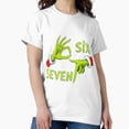 thumbnail image 1 of Funny Six Seven Meme Christmas Elf Hand Boys Teens Gift Unisex T-Shirt up to size 5XL, 1 of 2
