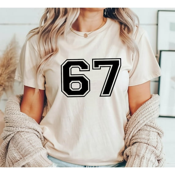 Funny Six Seven Meme T-Shirt, Number Graphic Tee for Teachers, Teens, Couples or Group Costume