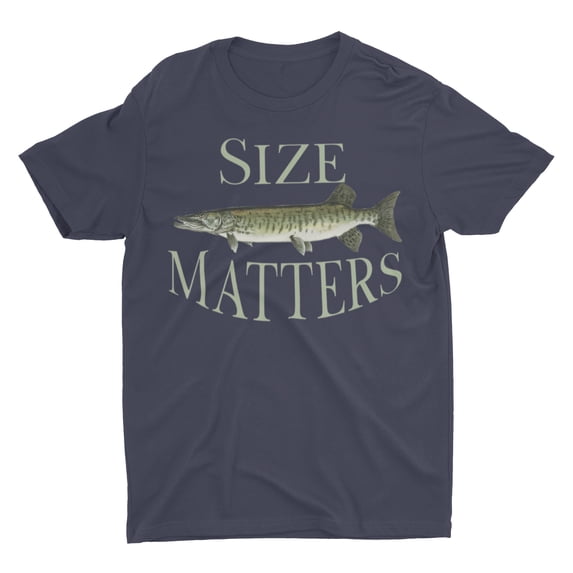 Funny Size Matters Fishing Shirts