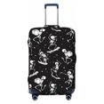 Funny Skateboard Skull_A Luggage Cover Protector Suitcase Cover (No