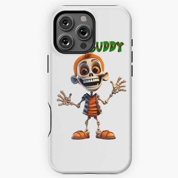Funny Skeleton Character Halloween Design Phone Case for iPhone 16 15 14 13 12 11 Pro Max M5904029