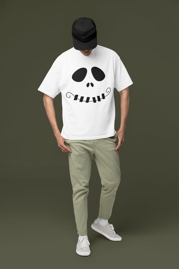 Funny Skeleton Face T-shirt | Halloween Related, Boo Scary Vibes | 4 Colors - Unisex
