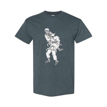 Funny Skeleton Flying Armbar Brazilian Jiu Jitsu T-Shirt with Humor, for men & women, up to size 5XL
