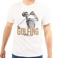 thumbnail image 1 of Funny Skeleton Golfing Til The End Men's Graphic T Shirt Tees Brisco Brands S, 1 of 6